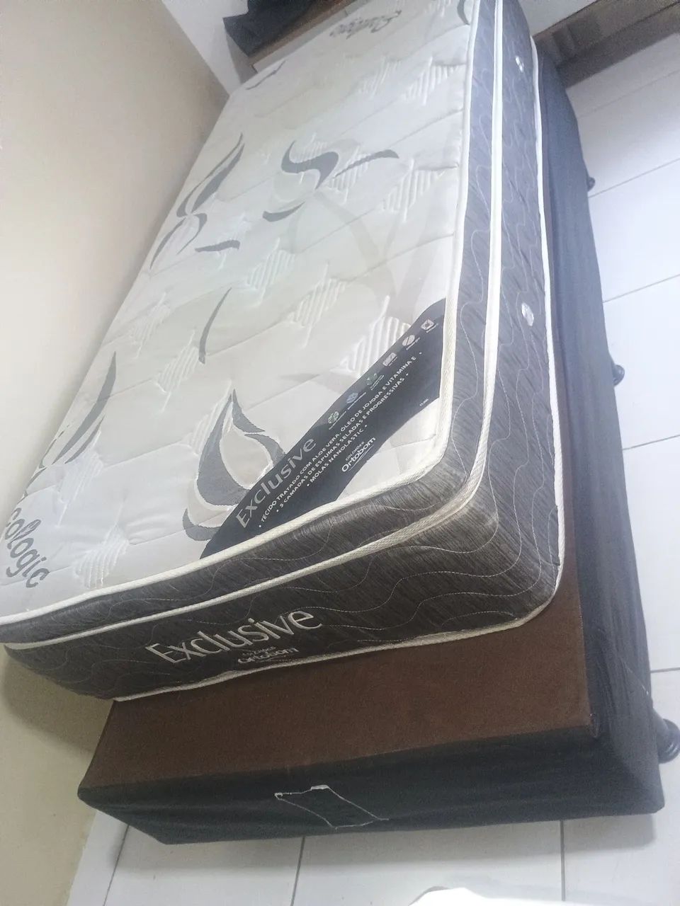 Cama box casal base e o colchão molas ensacadas  - Foto 3