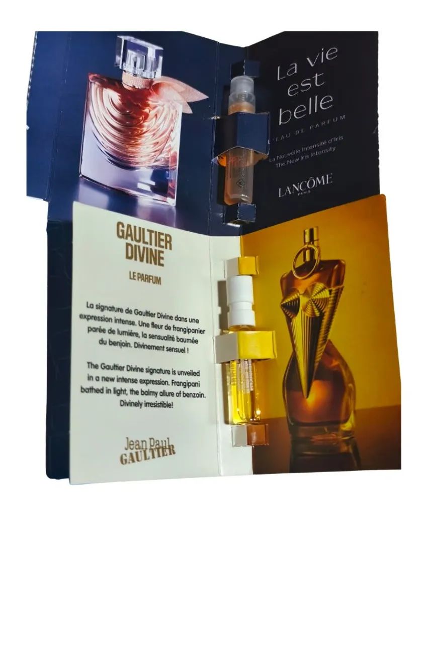 Amostras de perfumes importados