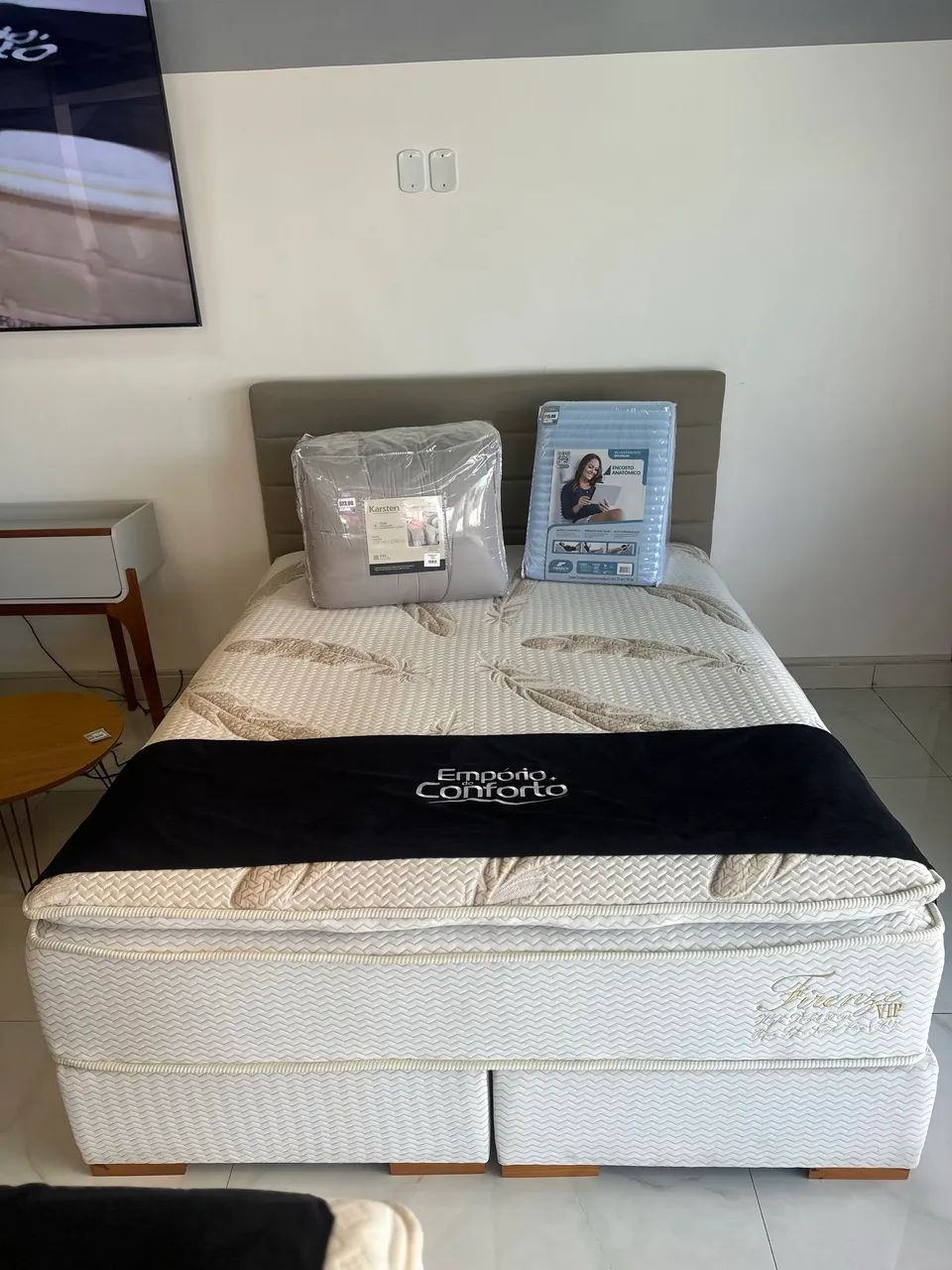 CAMA BOX MOLAS ENSACADAS FIRENZE QUEEN  NOVA!! - Foto 3