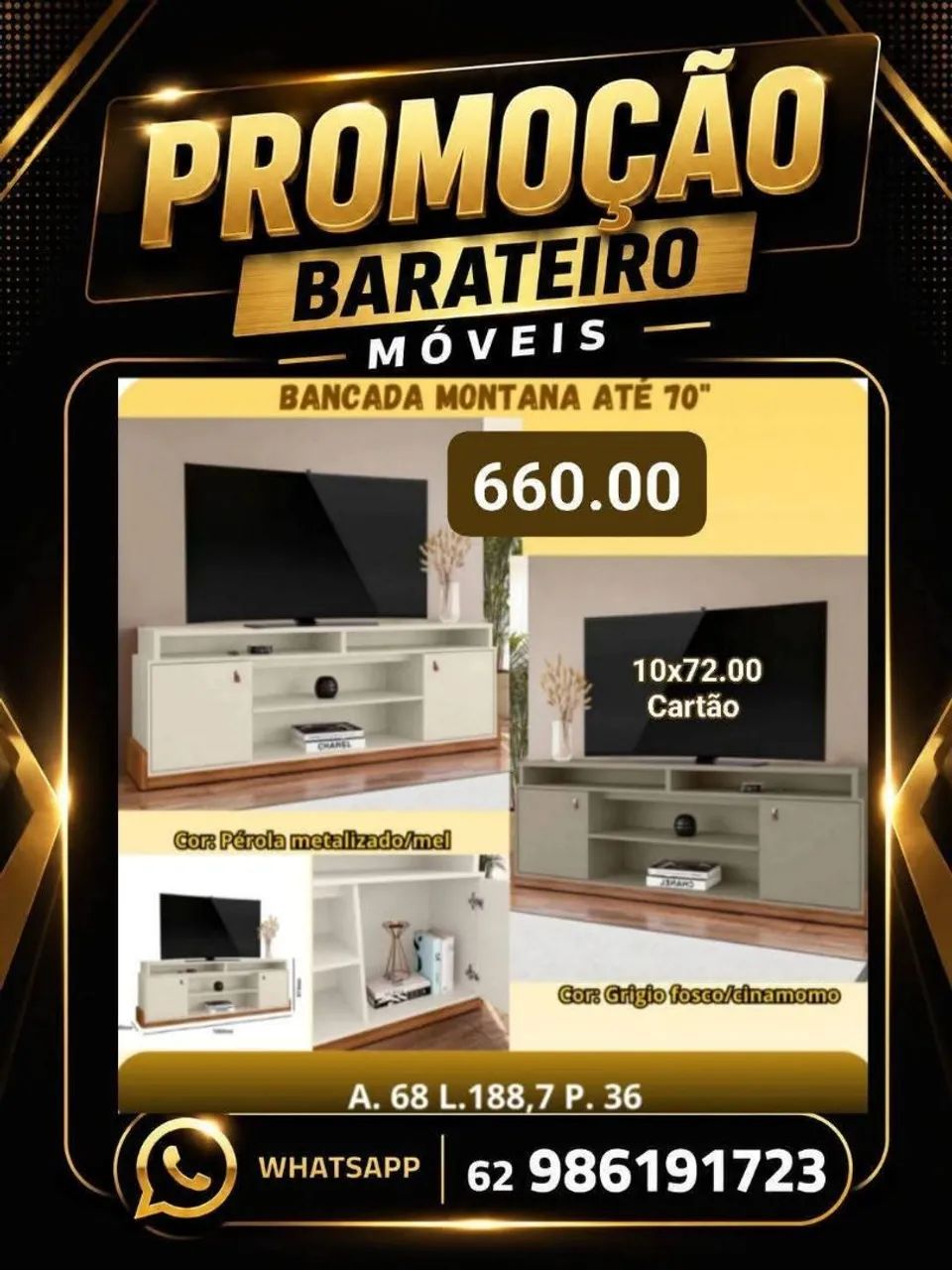 Bancada para sala nova 
