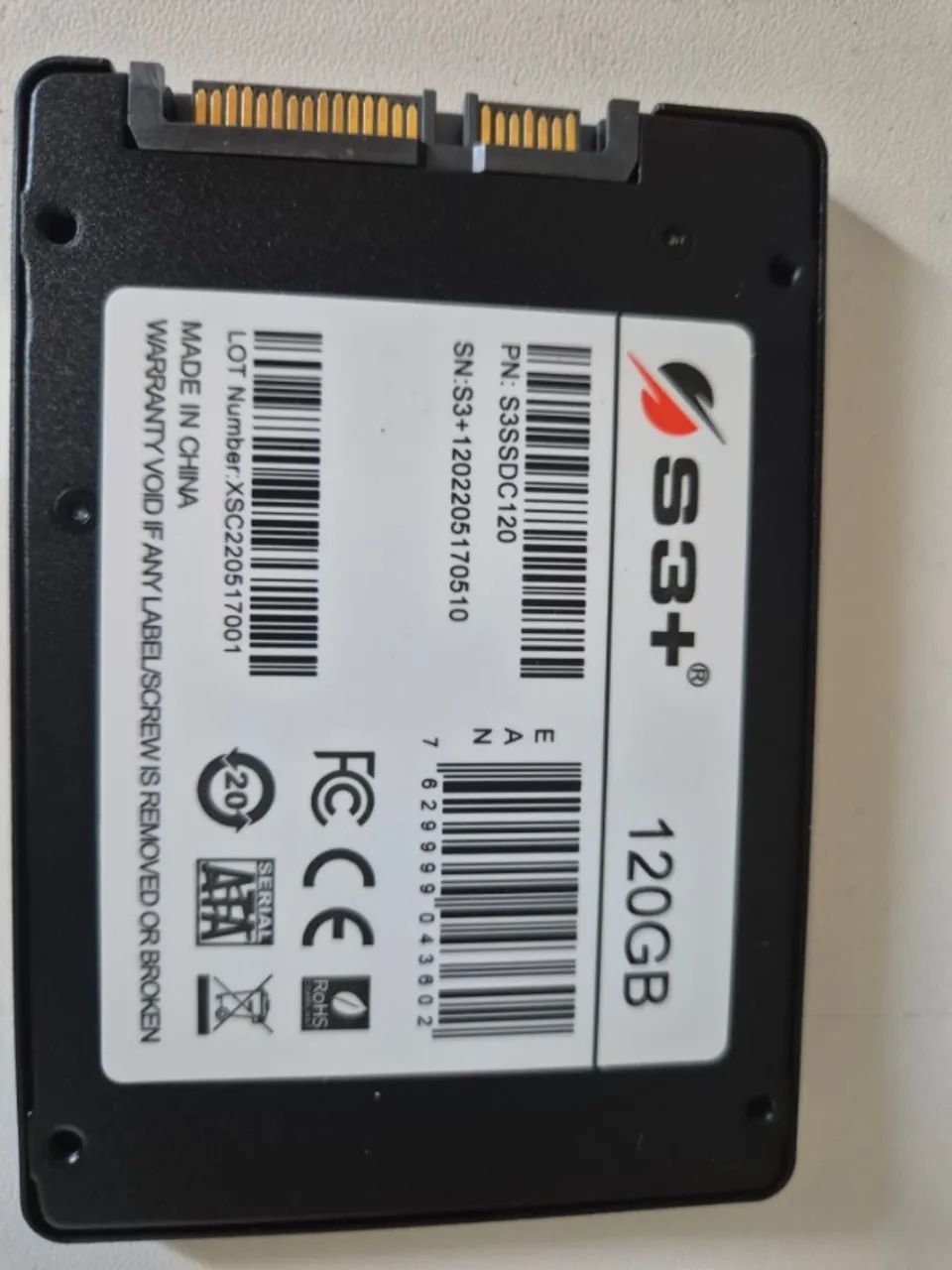 Ssd 120gb Sata Para Notebook E Desktop Preto Novo - Foto 2