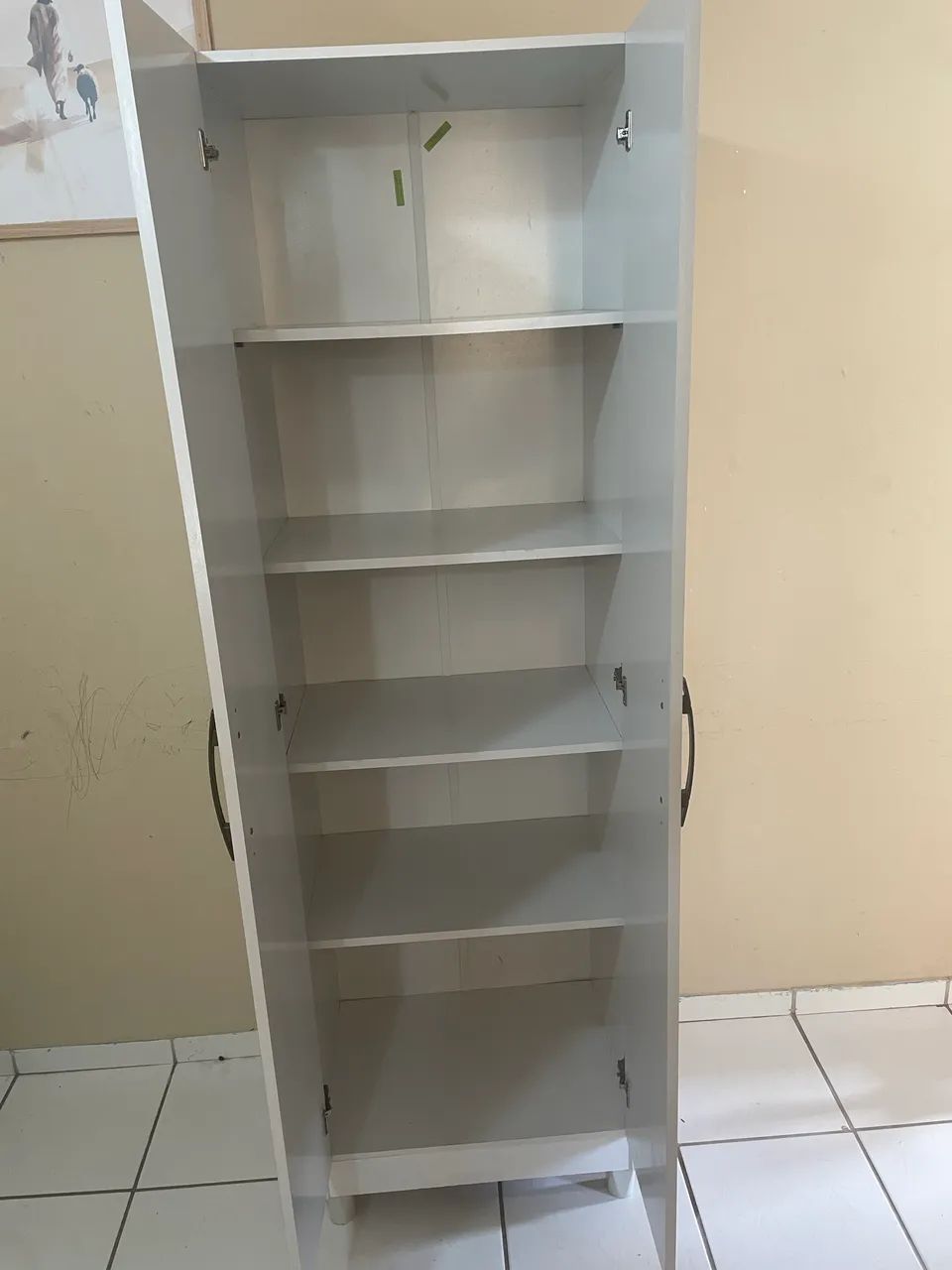 Armário branco com 5 prateleiras  - Foto 4