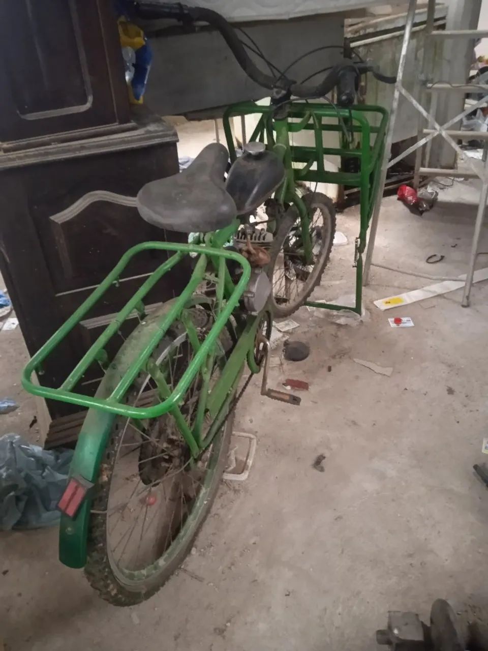 Bicicleta cargueira motorizada gasolina 