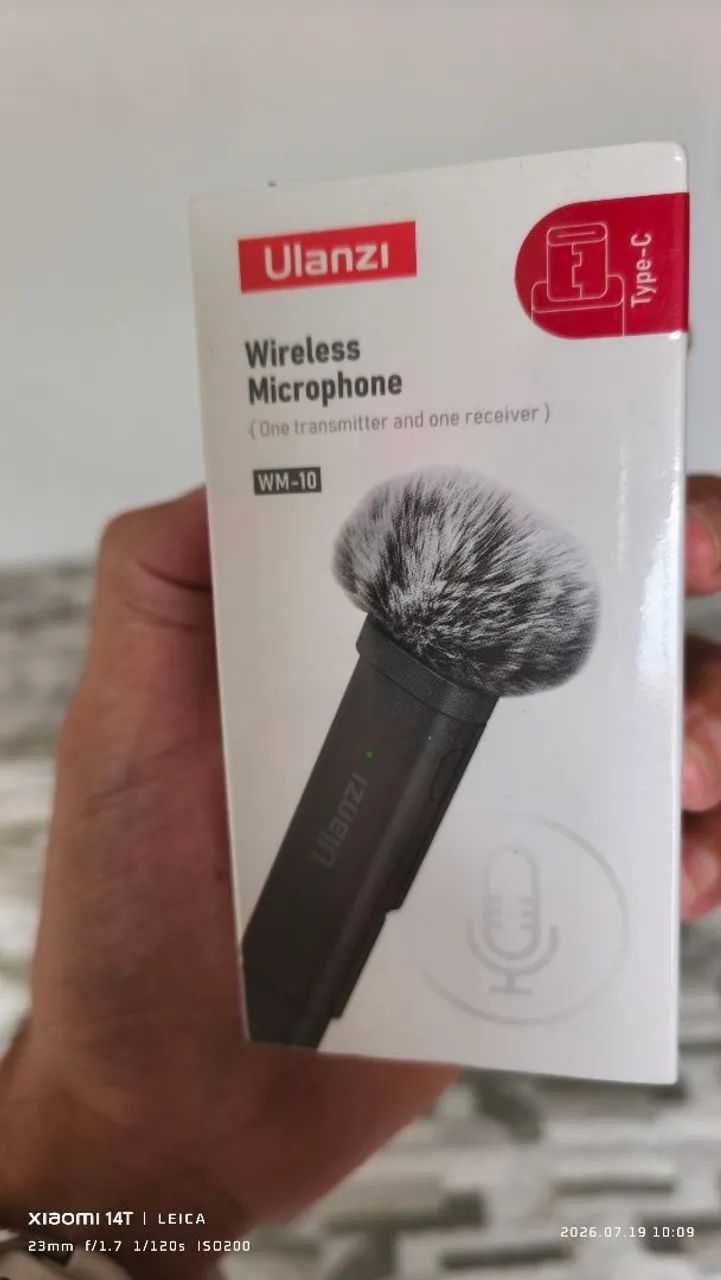 Microfone de lapela ulanzi 