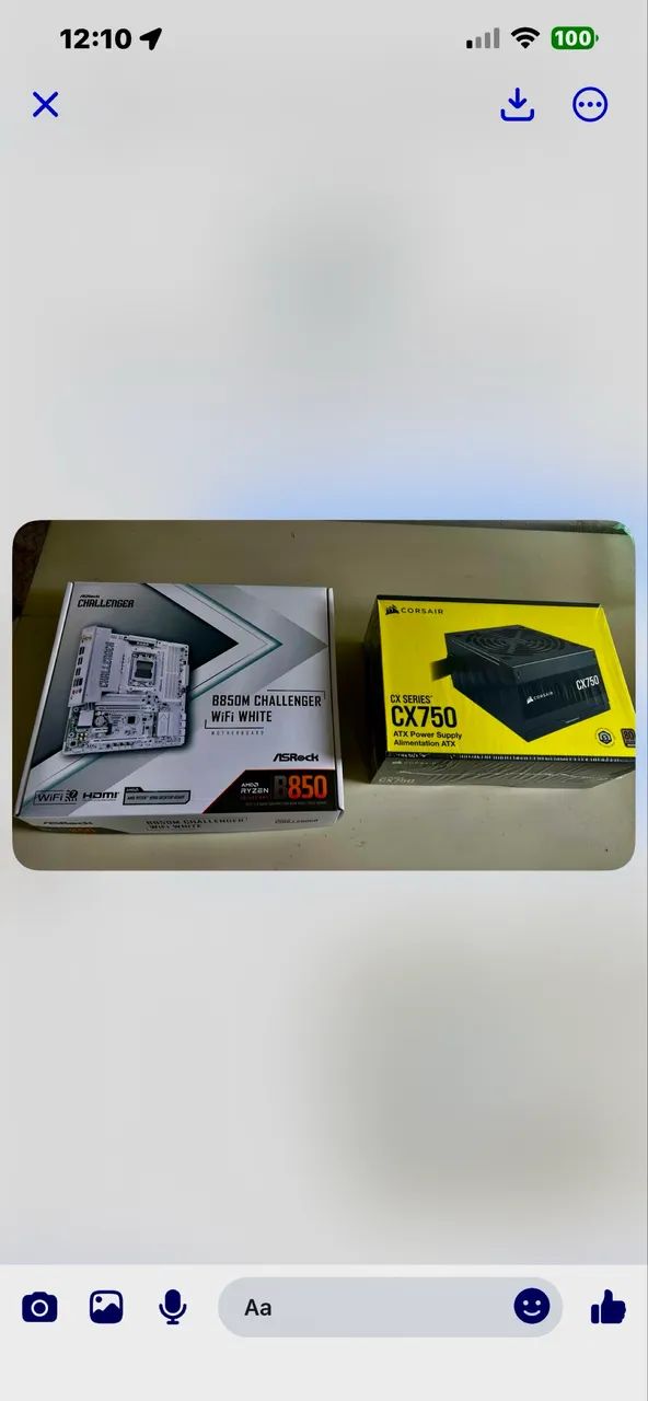 Kit Am5  placa mãe +Fonte +gabinet - Foto 5