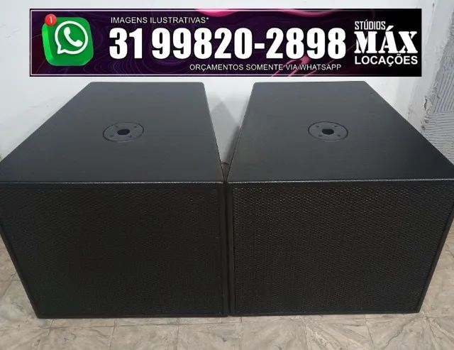 Aluguel de caixas sub grave ativas para eventos em geral - Foto 4