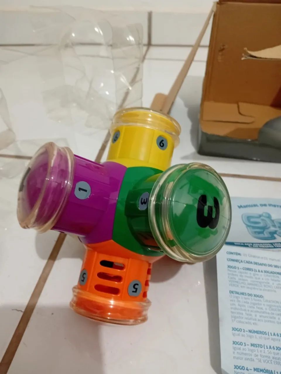 Giratron Estrela - Brinquedo antigo - Foto 3