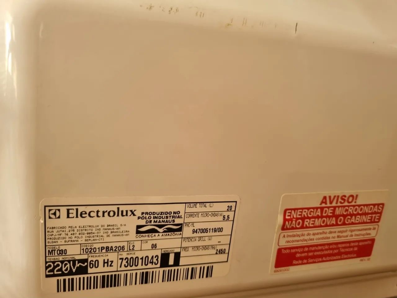 Micro-ondas Electrolux 220v $350,00 - Foto 4