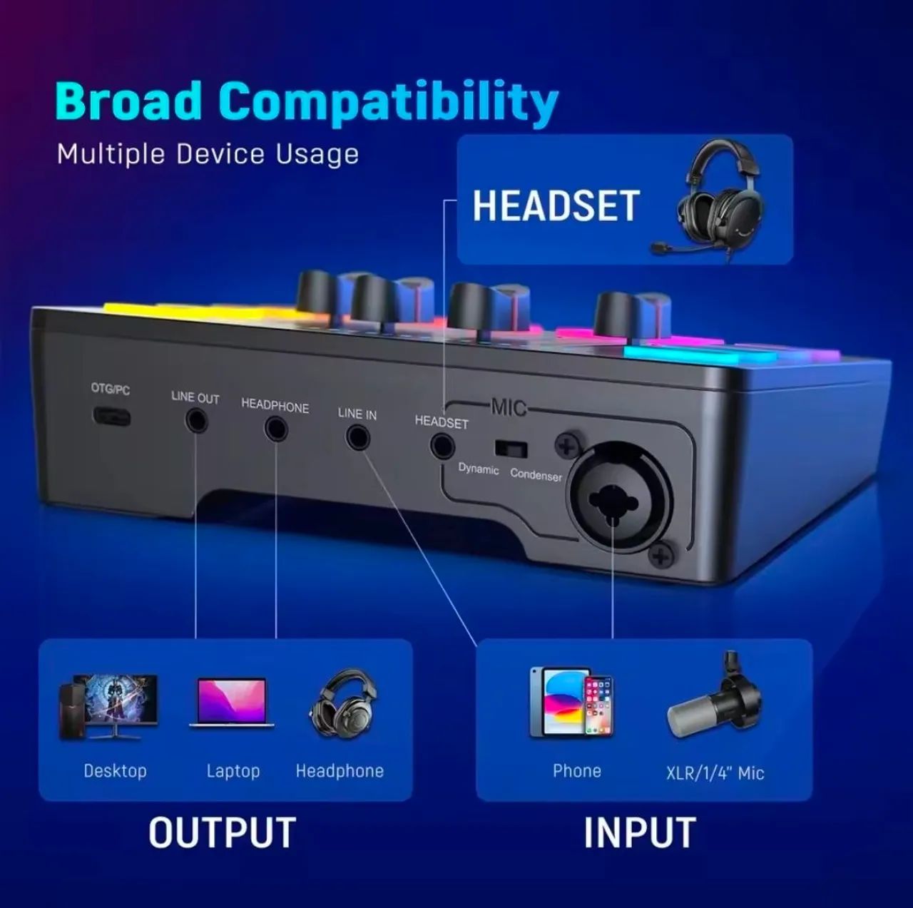 Promoção!!! Interface Mixer Áudio Fifine Ampligame SC3 - Foto 5