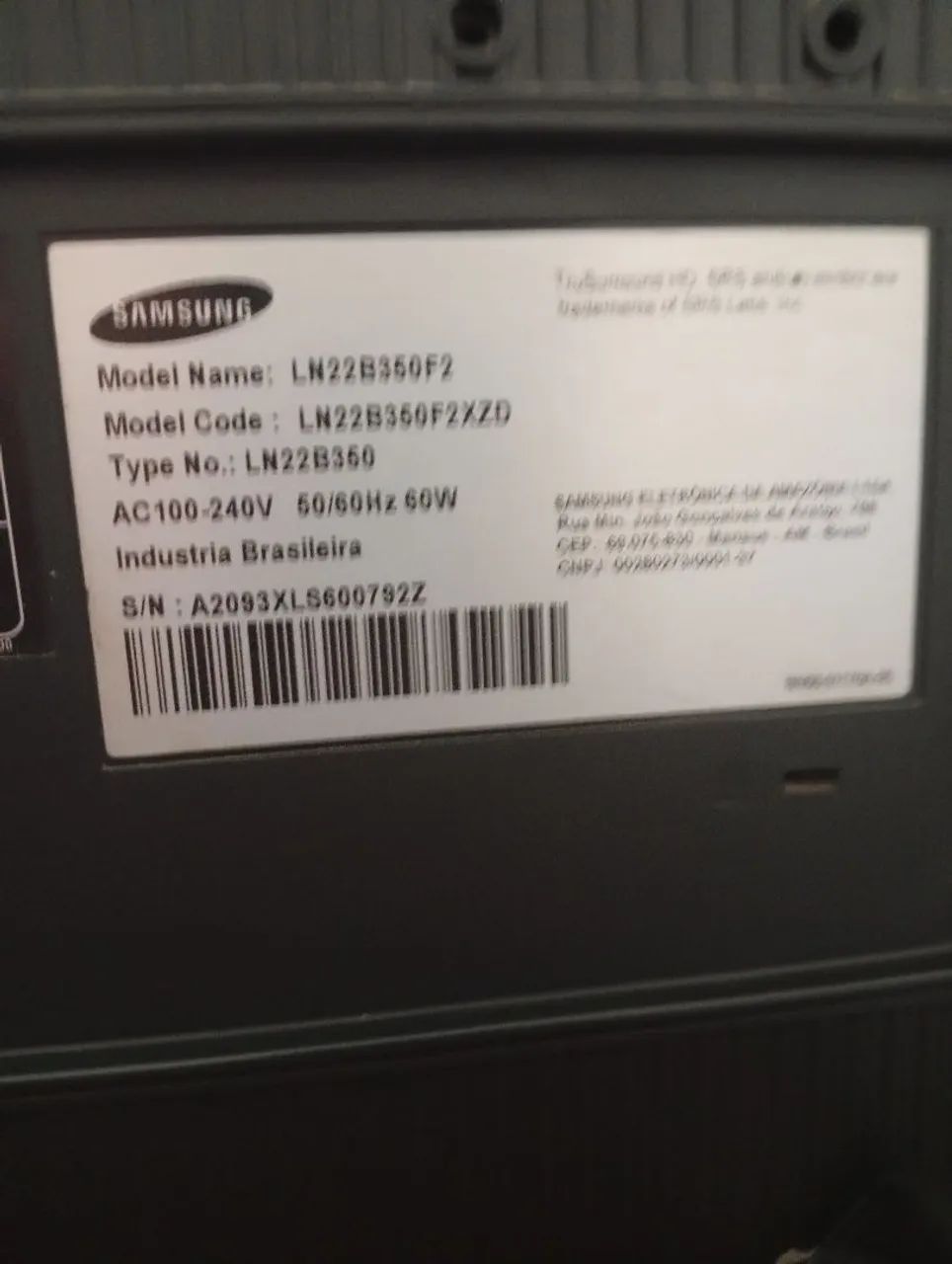 Tv monitor Samsung 