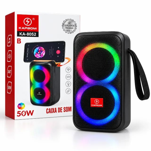 Caixa de Som Bluetooth Kapbom 30W