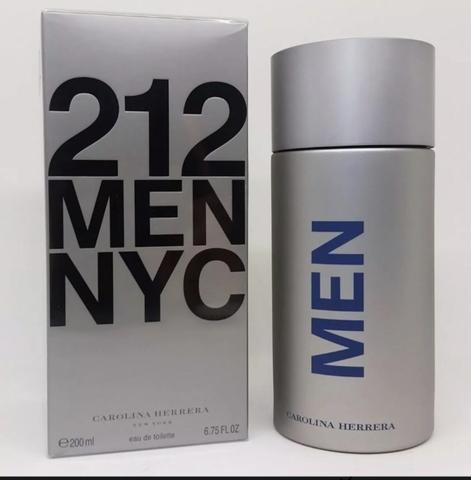 5 x R$: 87,80 200ml Perfume Importado Masculino Carolina Herrera 212 Men