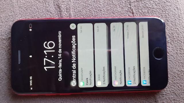 Vendo ou troco iPhone 7red 128gb - Foto 2