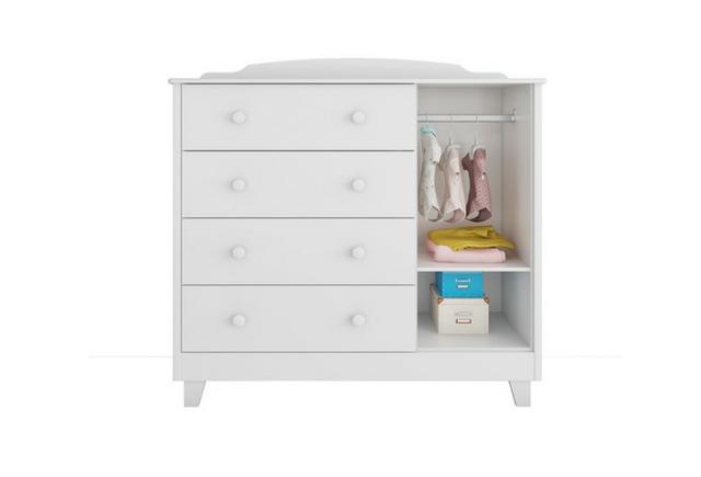 Frete Grátis* Comoda 4 gavetas 1 porta - Janelinha Noah *NOVO - Foto 3