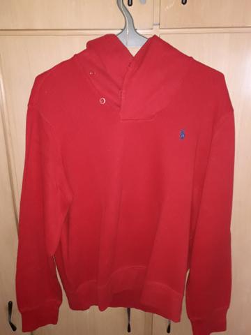 Blusa vermelha. Tamanho G. Polo Ralph Lauren. gola estilosa