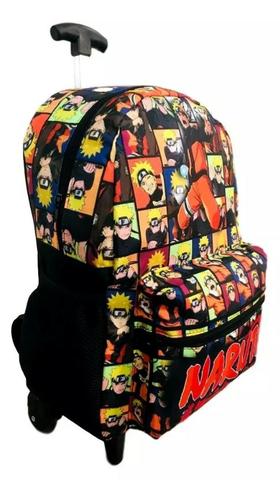 Mochila Naruto Com Rodas + Estojo - Foto 2