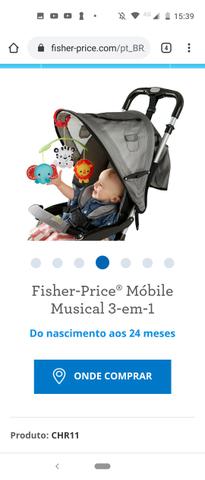 Móbile musical 3 em 1 da Fisher Price - Foto 3