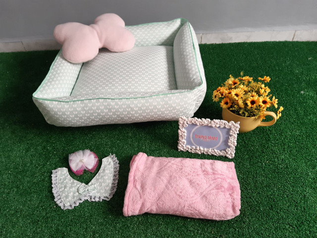 Kit cama pet "Encanto" Divino Mimo 100% algodão - Foto 5
