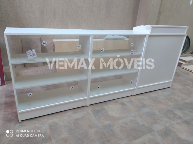 BALCÃO CAIXA VITRINE EXPOSITOR 100% MDF NOVO *ENTREGA RÁPIDA*