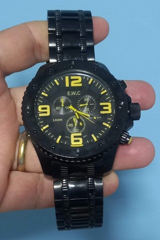 Relógio Masculino EWC Esportivo Cronógrafo - EMT12330-A - Foto 4