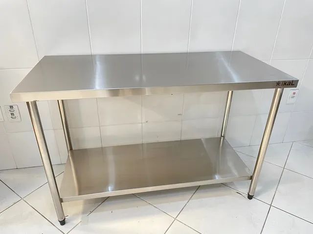 Bancada inox com prateleira - Foto 2