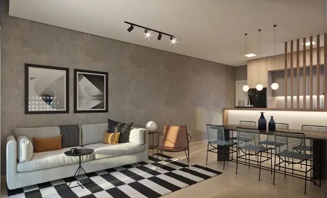 3 Quartos com 2 vagas, sol da manhã