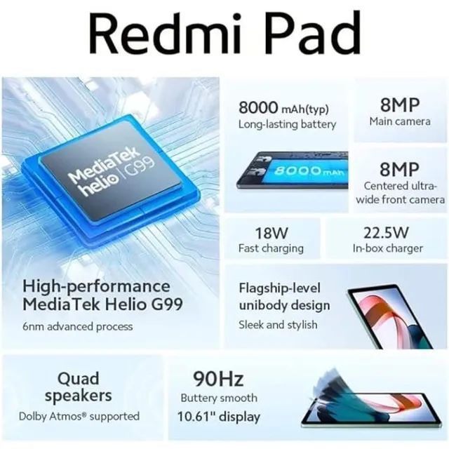 Tablet Xiaomi Redmi Pad - Foto 6