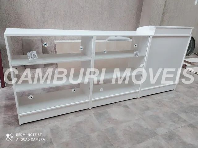 BALCÃO VITRINE CAIXA FECHADO - NOVO - ENTREGA RÁPIDA  - Foto 3