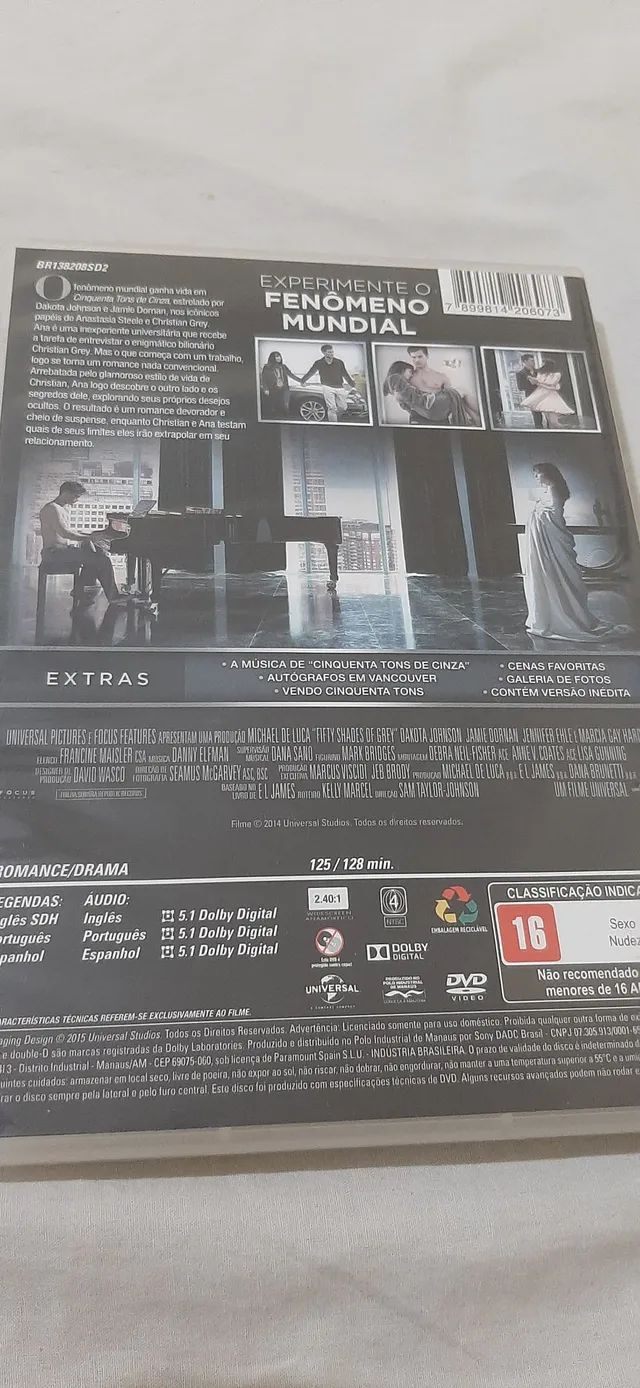 Dvd Cinquenta Tons de Cinza - Foto 2