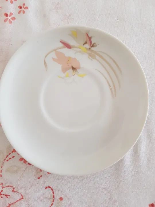 Pires Porcelana Schmitd Branco Floral Sem Filete - Reposição