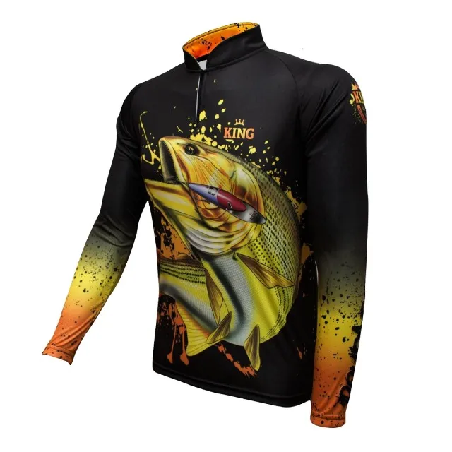 Camisa Pesca Manga Longa King Masculina/Feminina/Infantil