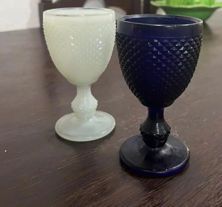 Taças vintage para decoração em vidro