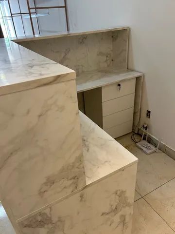 balcão de recepção em L - Foto 5