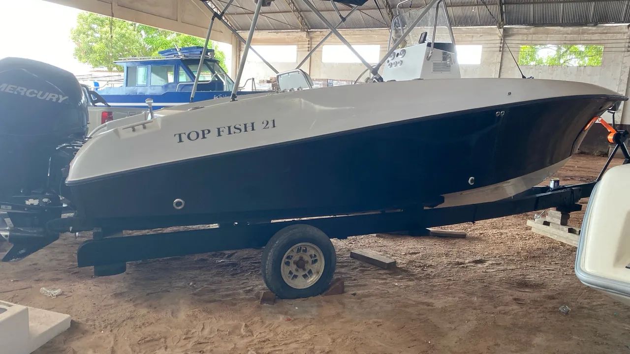 Lancha Top Fish 21 - Motor Mercury - Foto 2