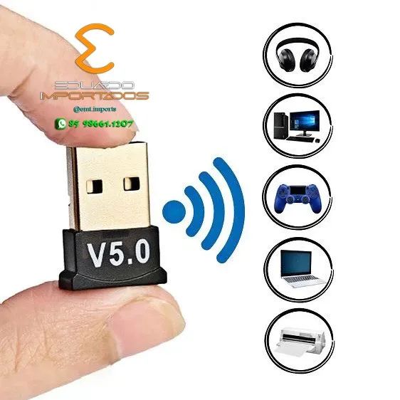 Adaptador E Receptor USB Bluetooth 5.0 - Foto 5