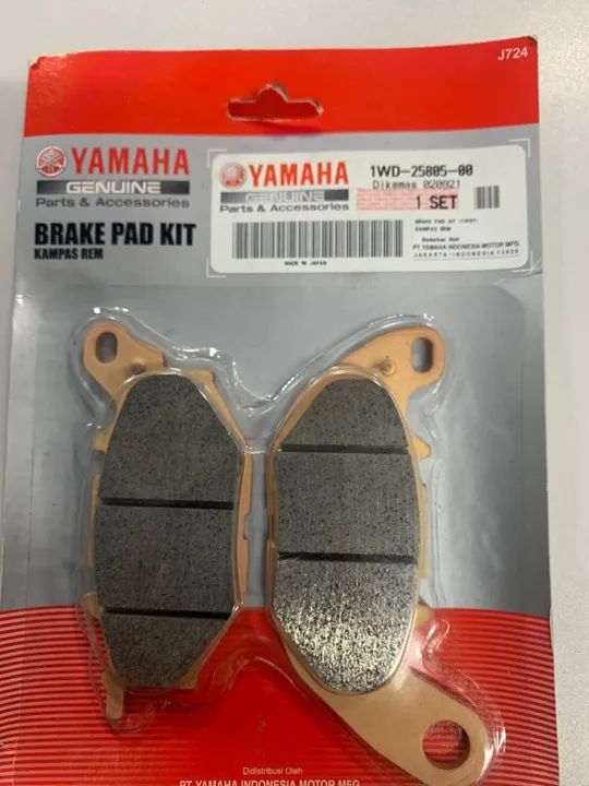 Pastilha de freio  dianteira MT03 19.20.21