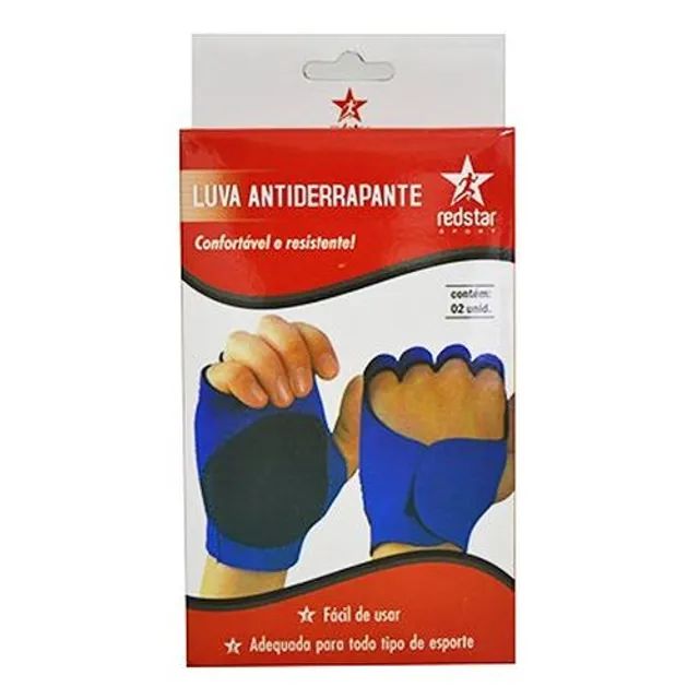 Luva De Treino Antiderrapante Com 2 Peça Red Star 6047607