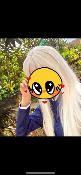 Peruca Branca longa para cosplay