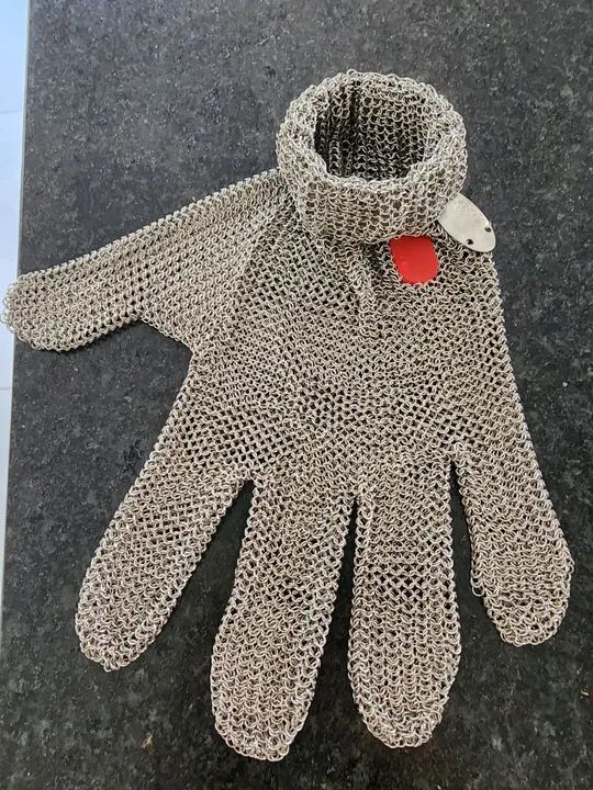 Luvas de segurança em malha de aço