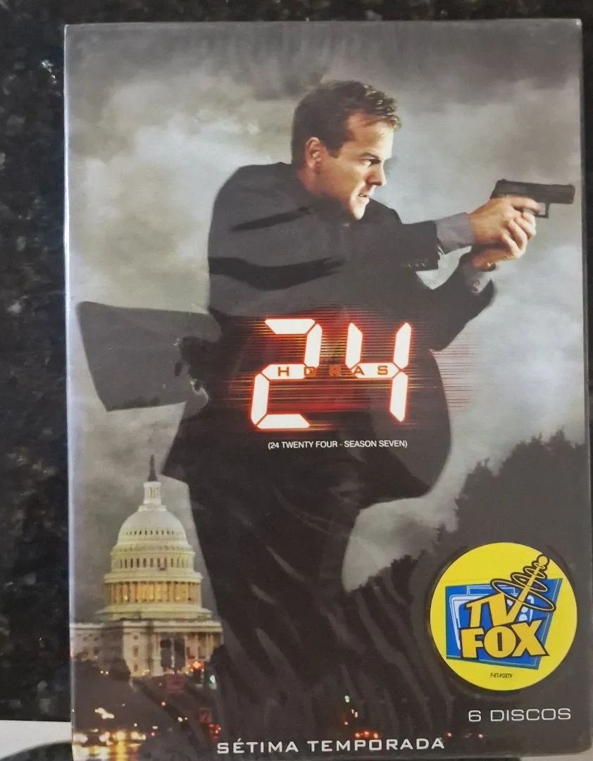 Coleção série 24Horas - 7ª Temporada, 1ª temporada incompleta e o filme - DVD 