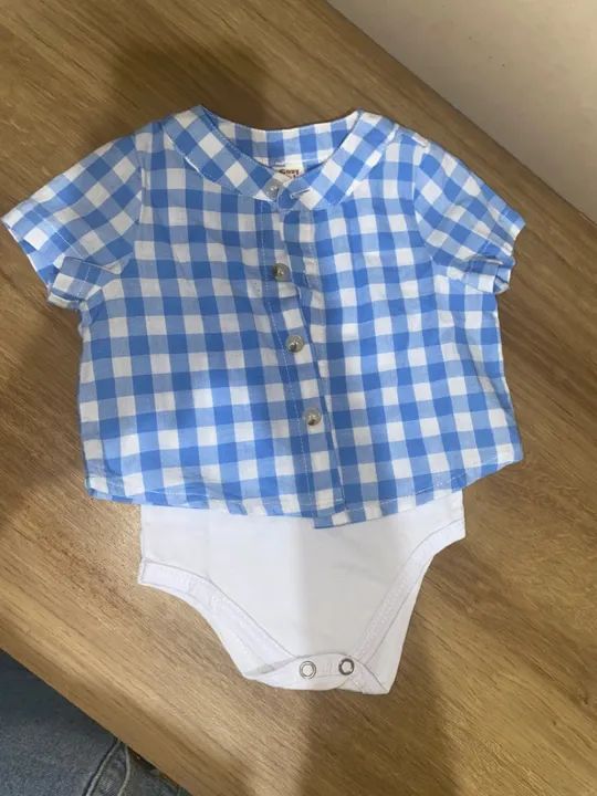 Camisa com body - tamanho p - Foto 2