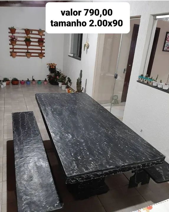 Mesa pedra de ardósia  - Foto 5