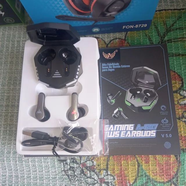 Fone game sem fio bluetooth interauricolar original  Altomex - Foto 3