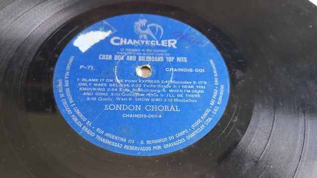 Lp disco vinil -cash Box And Billboard Top Hits-london Choral<br> - Foto 4