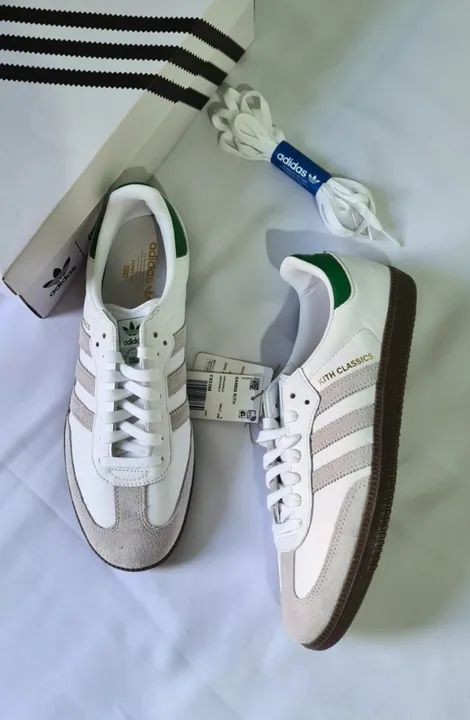 Tenis Adidas Kith Samba OG White Grey Branco Cinza 42