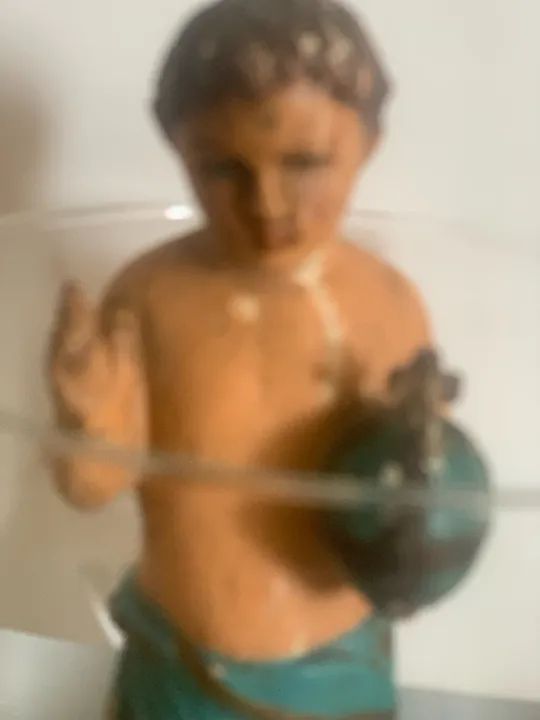 Menino Deus em madeira , peça rara  - Foto 2