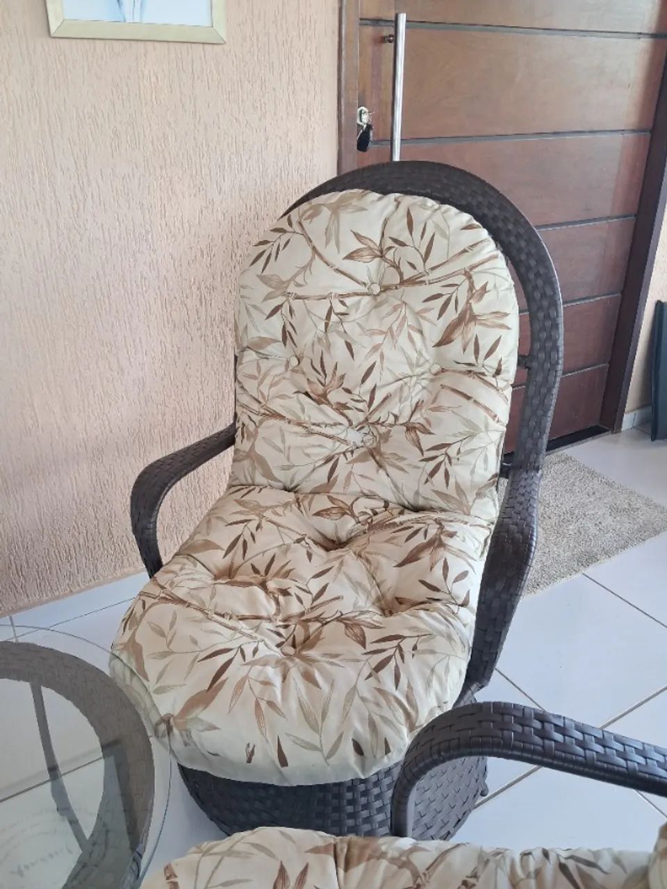 Vendo Conjunto de Cadeiras em Vime para Varanda - Foto 3