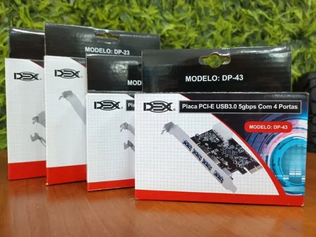 Placa PCI-E USB 3.0 Dex DP-43 - 4 Portas 3318