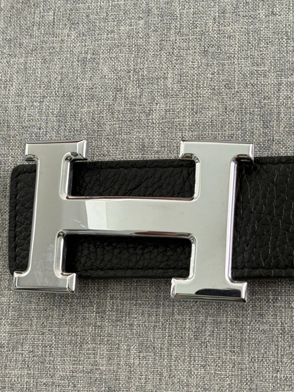 Cinto Hermès , couro legítimo com fivela H icônica.  - Foto 4