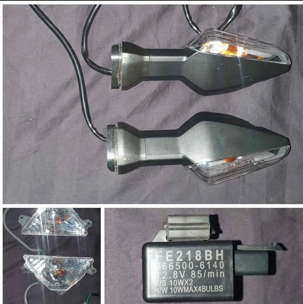 Conjunto de setas/pisca original Kawasaki Ninja 650 2022